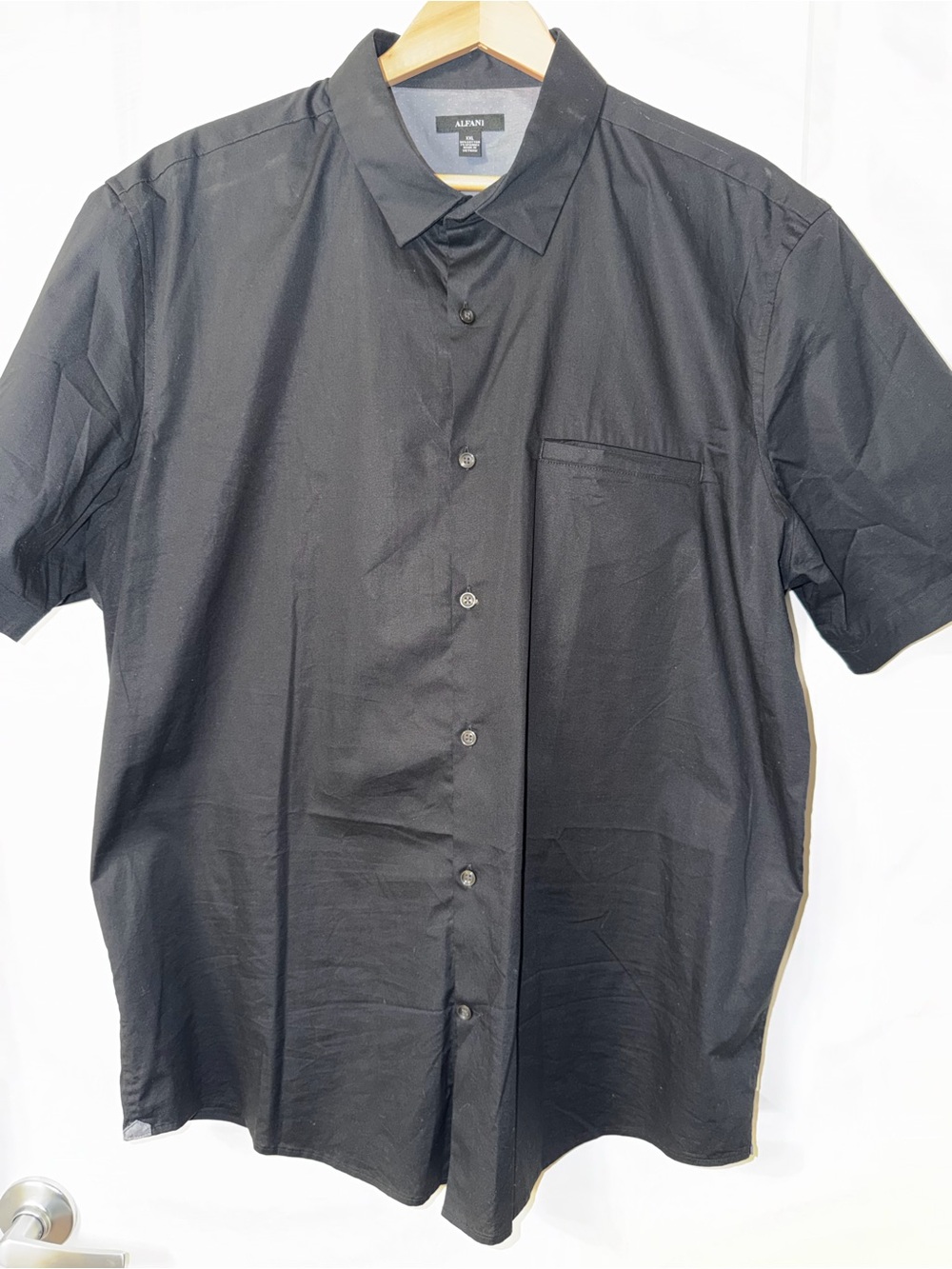 [Used/Like New] Alfani Black Button Down // XXL